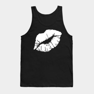 KISSING LIPS-WHITE Tank Top